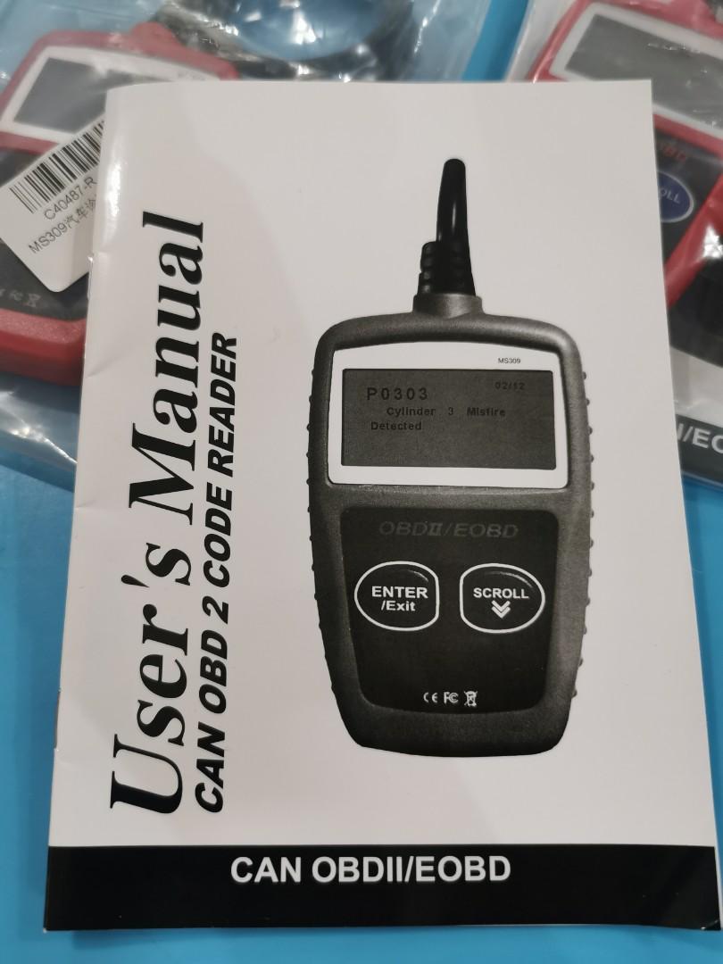 Cat Code Reader (Ready Stock 1 set available ) Car OBD II EOBD Can Code Scanner Reader ...