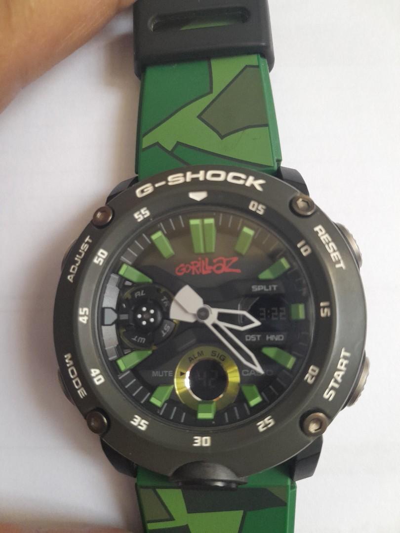 G shock Casio Camo Gorillaz watch without box Men s Fashion
