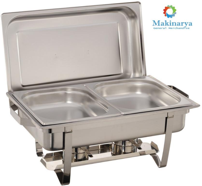 Chafing Dish Rossetti C826 (Category: Other Kitchen Appliances) located in Manila. Submitted by makinaryageneral.merchandise (Listing ID 1172814674, Image 3). Description: 1. Elegant Design 2. Rectangular Design 3. Stainless Steel 4. Double burner Vessel 5. 9.0Liters Capacity FOR INQUIRIES: Call or text (0995) 793 4923 Landline: 8-9979754 Email Address: makinarya.040819@gmail.com Message us here on our official page Makinarya General Merchandise 
