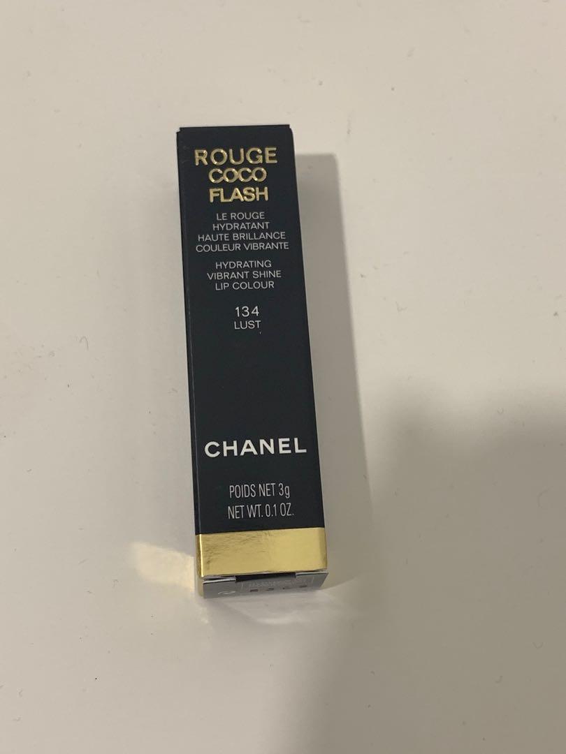 Chanel rouge coco flash 134 lust, Beauty & Personal Care, Face, Makeup on  Carousell