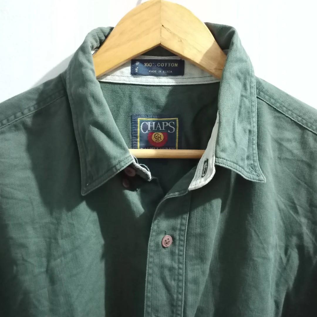Chaps long sleeve online polo