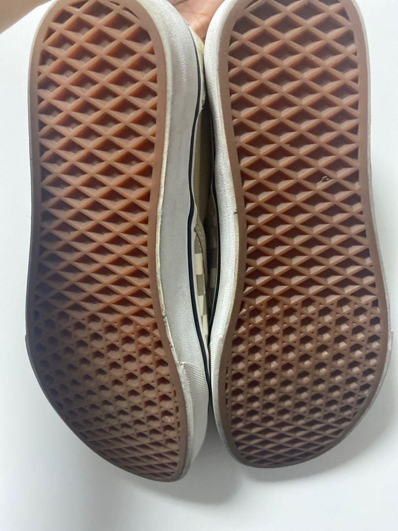 checkered beige vans