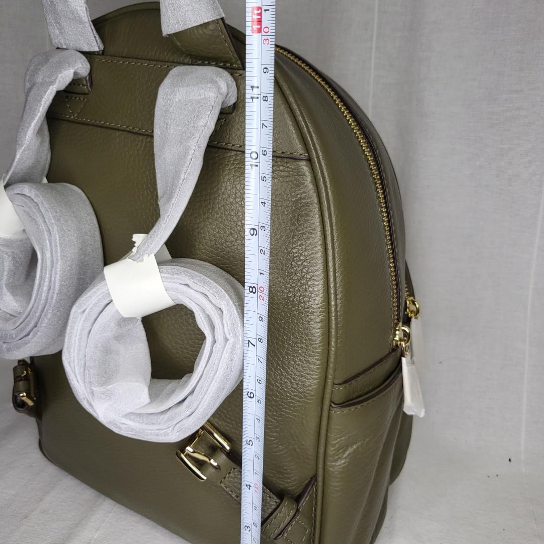 CLEARANCE SALE Michael Kors Bag Abbey Olive MD Studded Backpack Leather