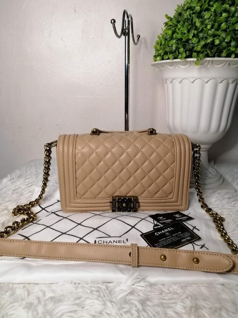 Chanel boy hot sale bag dupe