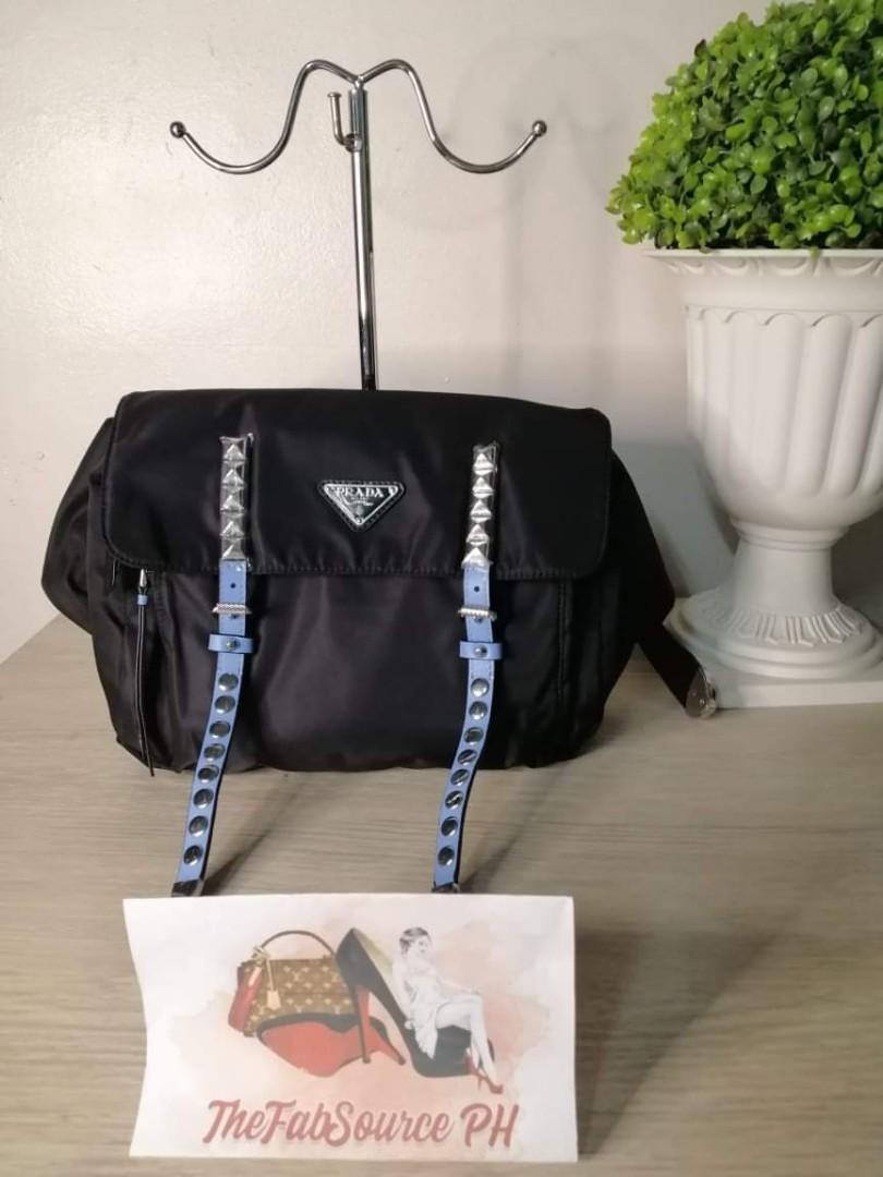 COD Prada Vela Belt Bag Studded Tessuto Nylon TheFabSource