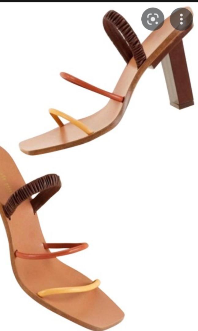 Cult gaia leather heel sandals