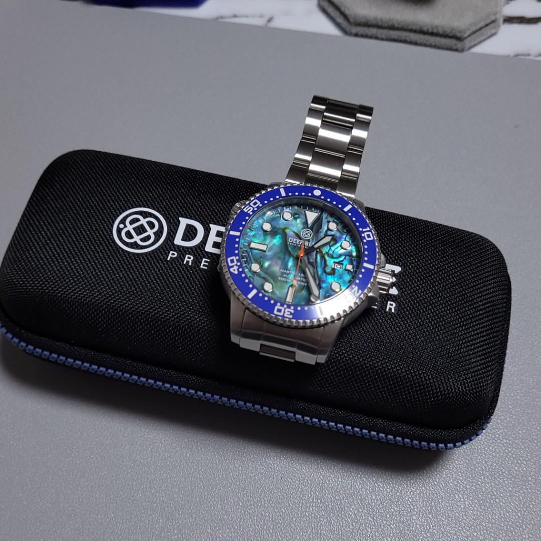 Deep Blue abalone dial diver (Seiko NH35)​, Men's Fashion, Watches &  Accessories, Watches on Carousell