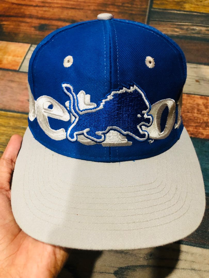 annco, Accessories, Detroit Lions Vintage 9s Annco Fitted Hat 7 4