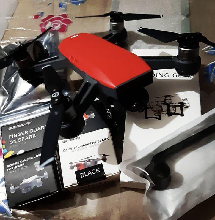 Dj Spark fly more combo lava red w accessories Photography