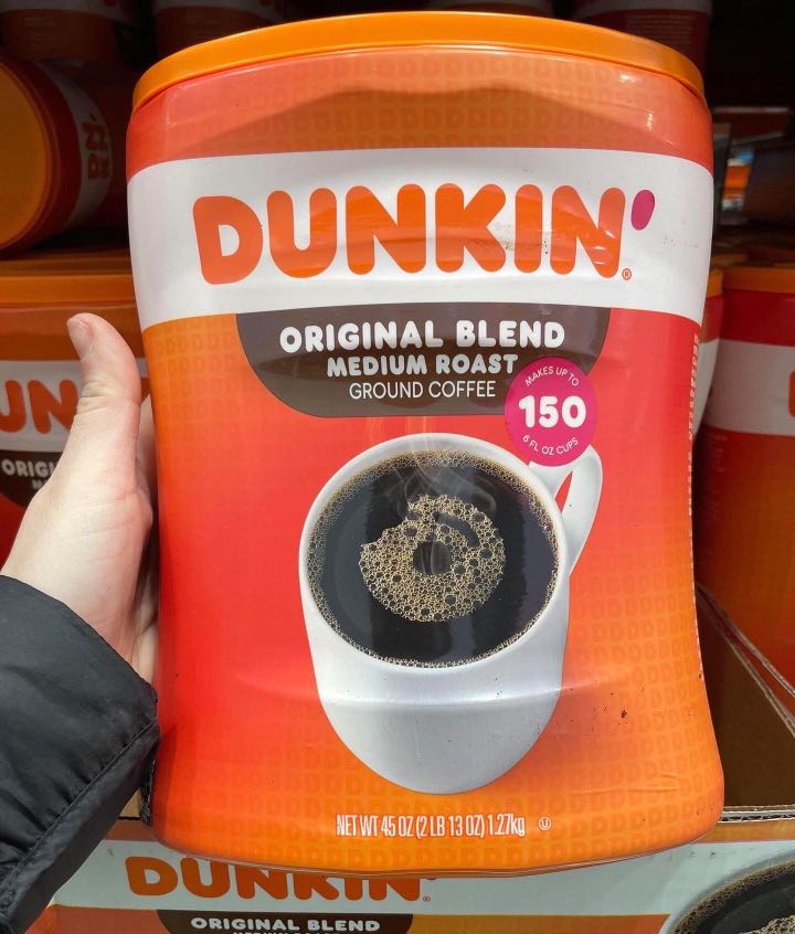 Dunkin Donuts Original Blend Ground Coffee 45oz 1.27kg, Food & Drinks