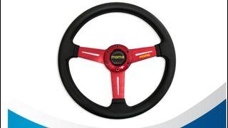 ELECTROVOX MOMO Red Racing Steering Wheel Red
