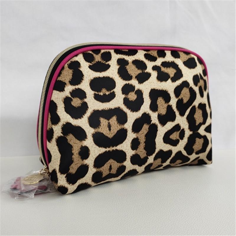 Estee Lauder Leopard Makeup Bag Cosmetic Pouch Travel