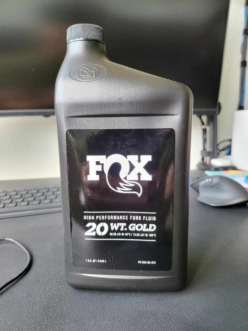 Fox 20wt 2025 gold fork fluid