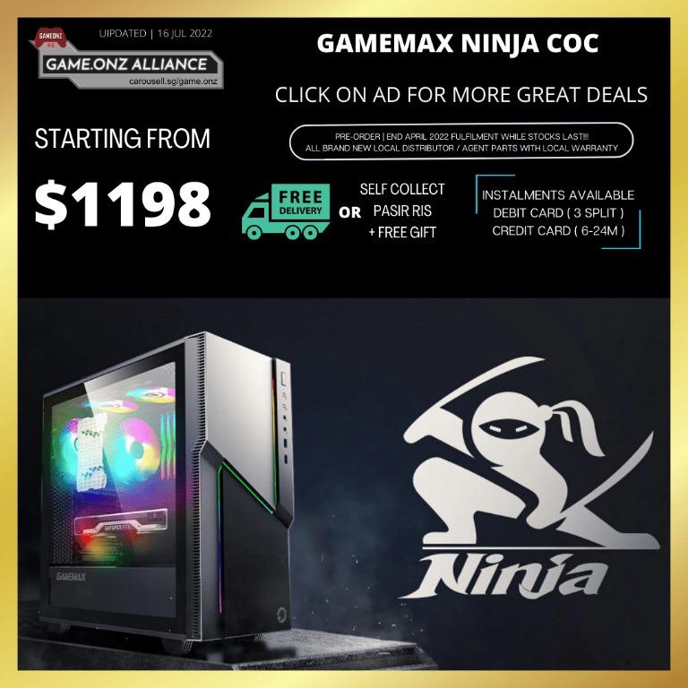 GAMEMAX NINJA COC BUILD AMD RYZEN 3600 5600 5700X GAMING PC