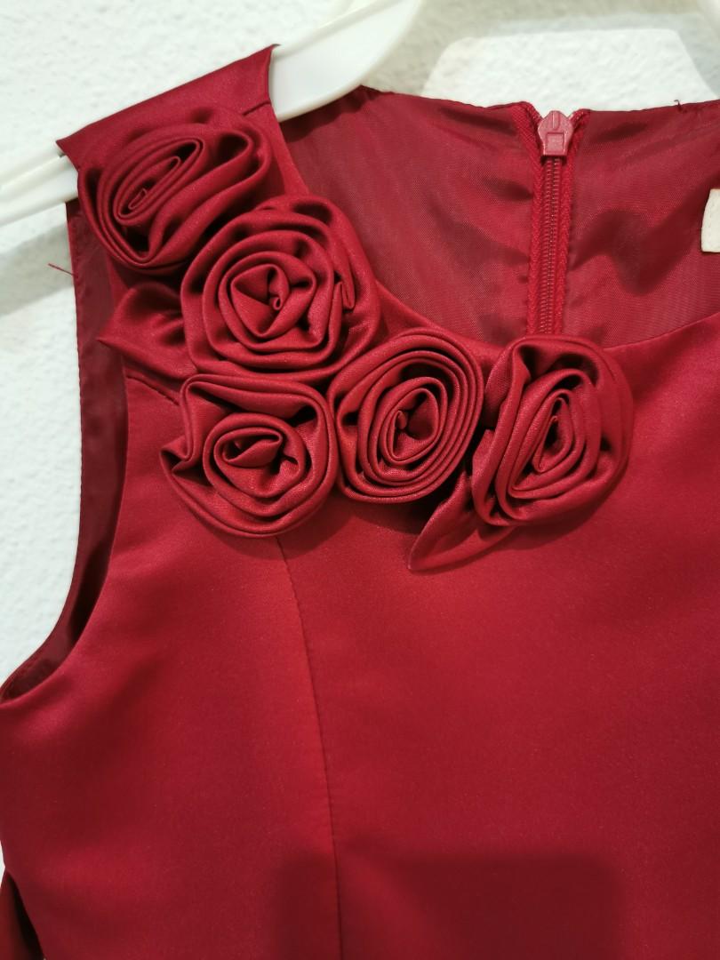 Girls red new arrivals dress size 6