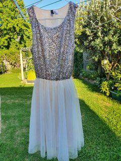Glitter and tulle formal party dress