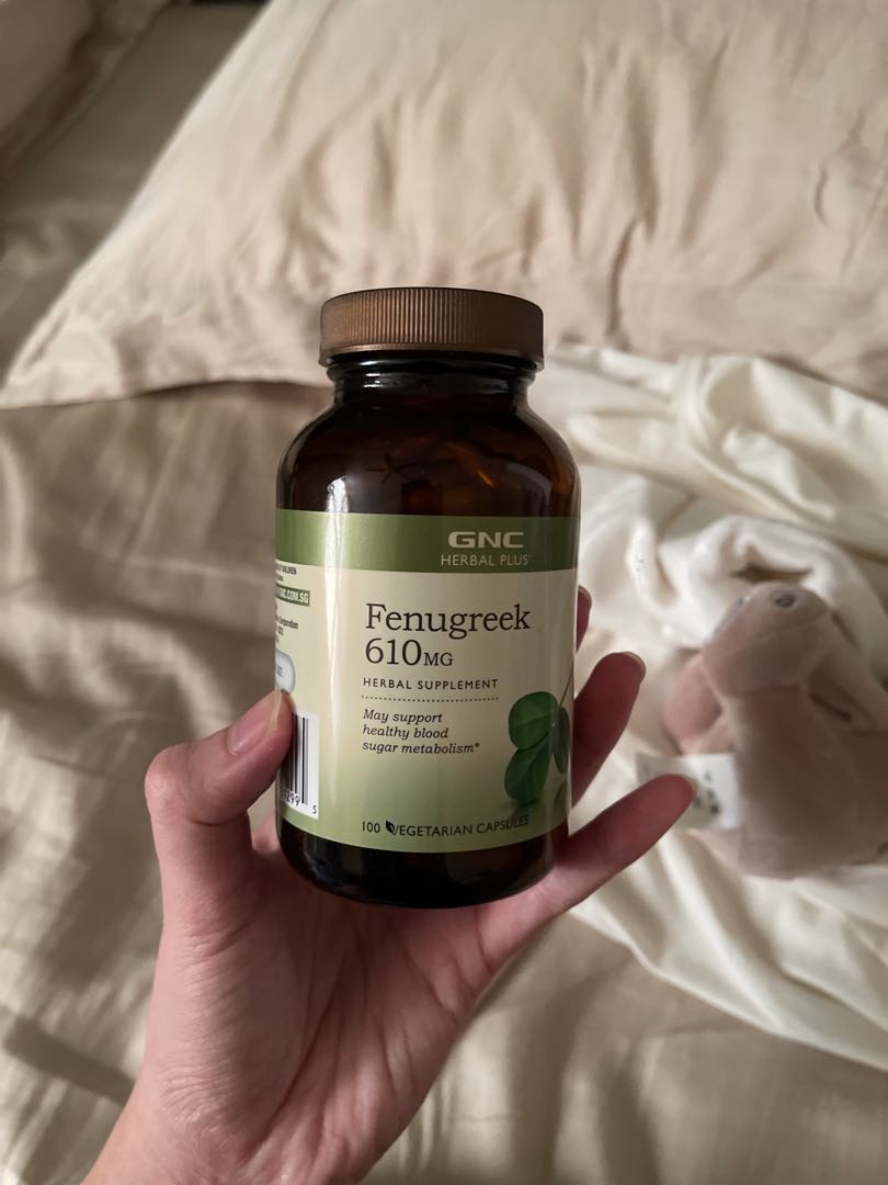 GNC Fenugreek Herbal Supplement, Health & Nutrition, Health Supplements