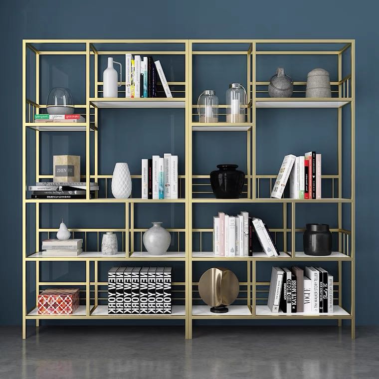 gold display shelf, Furniture & Home Living, Home Decor, Other Home