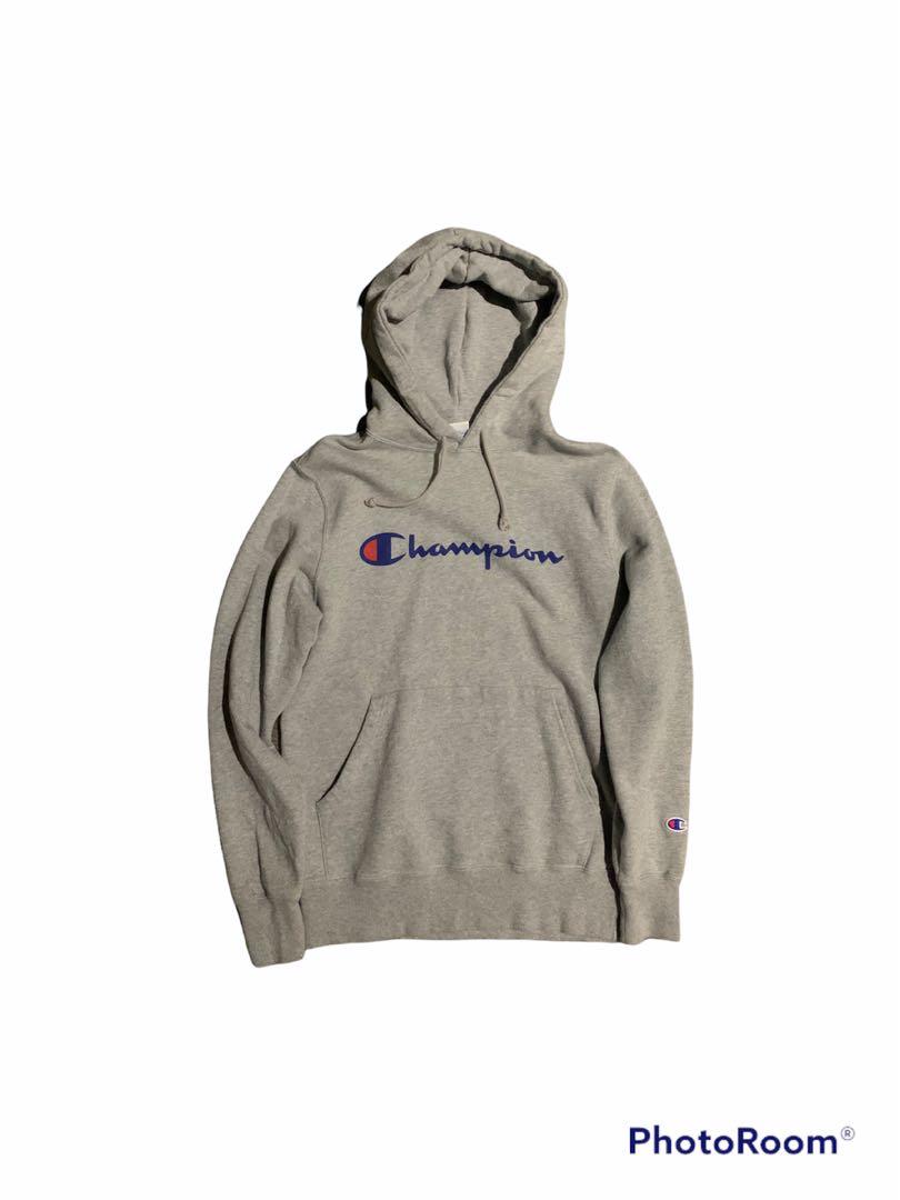 Gray champions hoodie hot sale