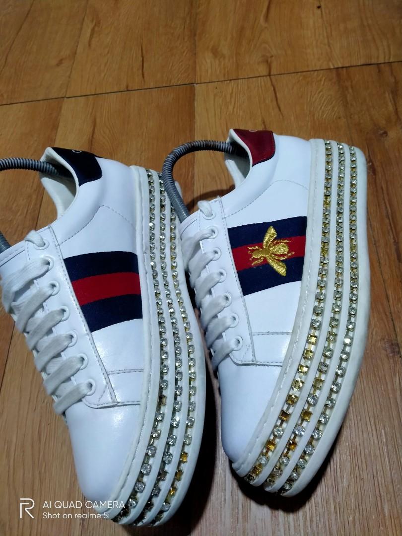 Gucci ace with on sale crystals