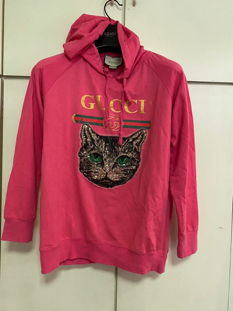 Gucci mystique cat sweatshirt Women s Fashion Coats Jackets and Outerwear on Carousell