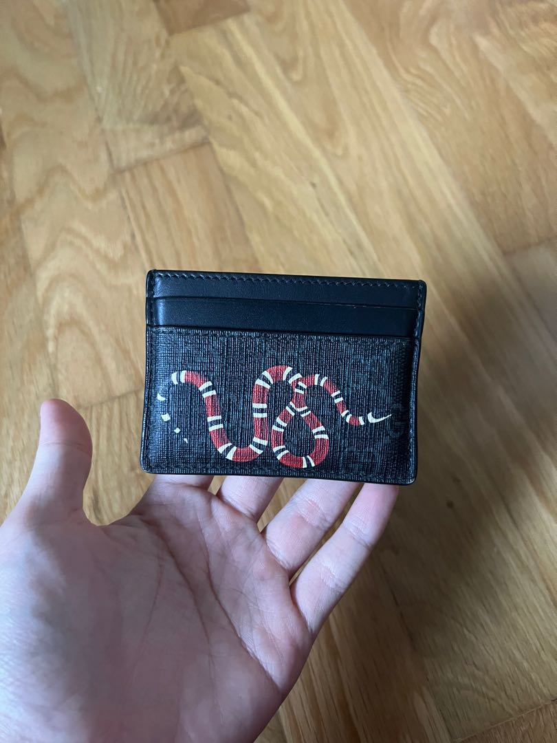 Gucci snake cardholder, Men's Fashion, Watches & Accessories, Wallets