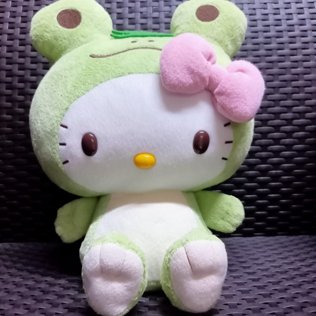 Hello Kitty Frog Big Plush, Hobbies & Toys, Toys & Games On Carousell