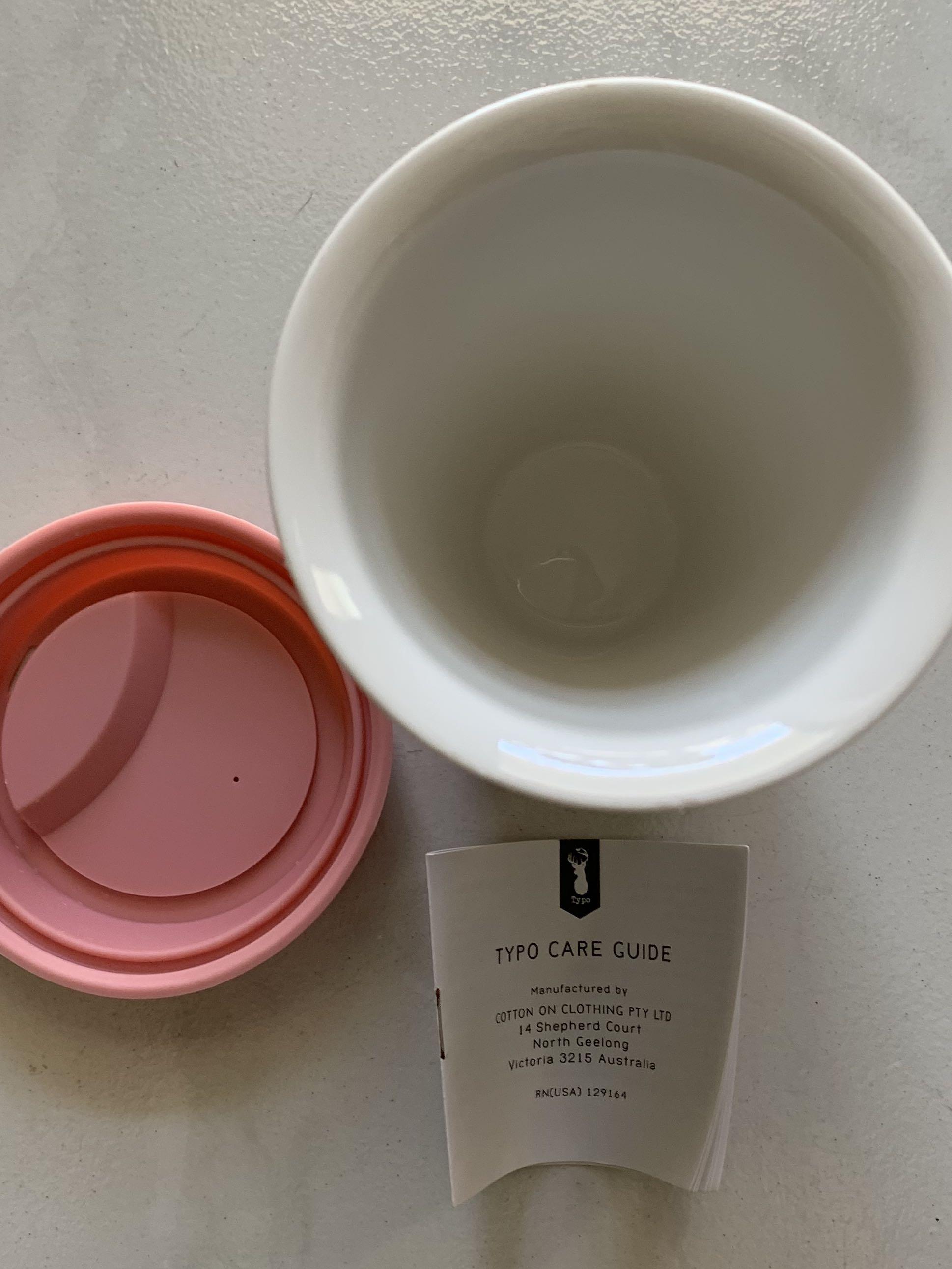 BN Sanrio x Typo Hello Kitty Porcelain Tumbler Cup Typo, Furniture