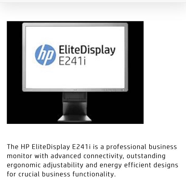 HP E241i monitor 24”, Computers \u0026 Tech 