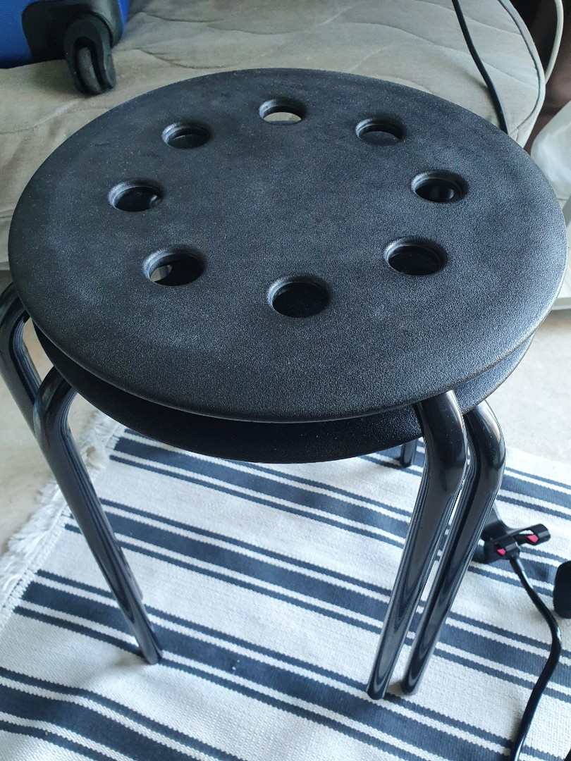 Ikea stools 2pcs, Furniture & Home Living, Furniture, Chairs on Carousell