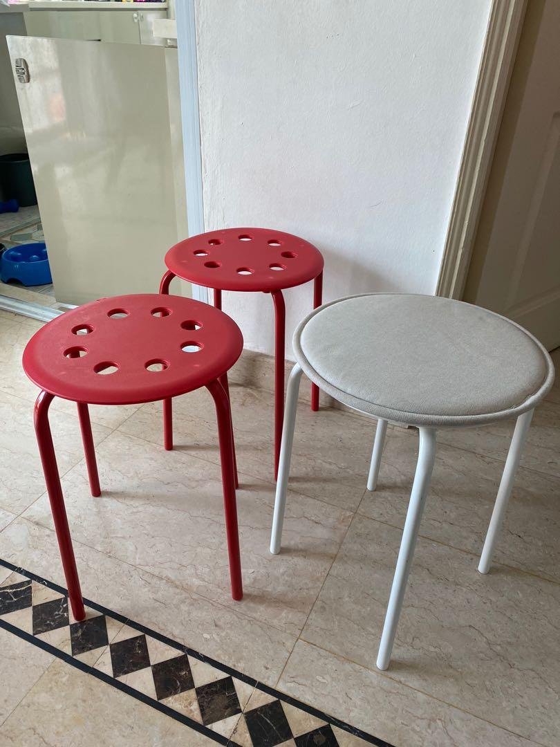 IKEA Stools, Furniture & Home Living, Furniture, Chairs on Carousell