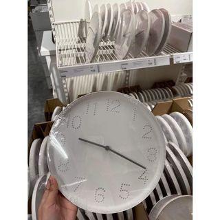 IKEA TROMMA Wall clock, white 25 CM- 101% Authentic IKEA