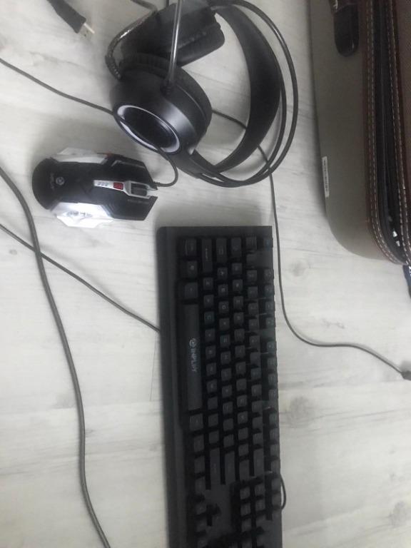 Inplay gaming headset, mouse, keyboard RGB (Category: Computer Keyboard) located in Manila. Submitted by olxph_485247823 (Listing ID 1172859697, Image 3). Description: Inplay gaming accessory set, 3 in 1. Hardly used..