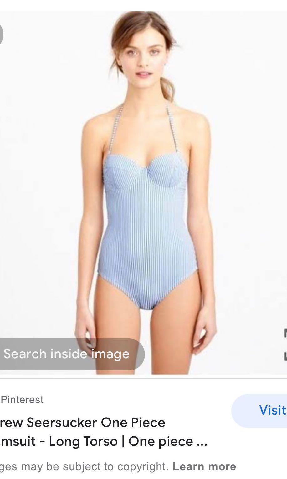 J crew brand new seersucker swimsuit Carousell