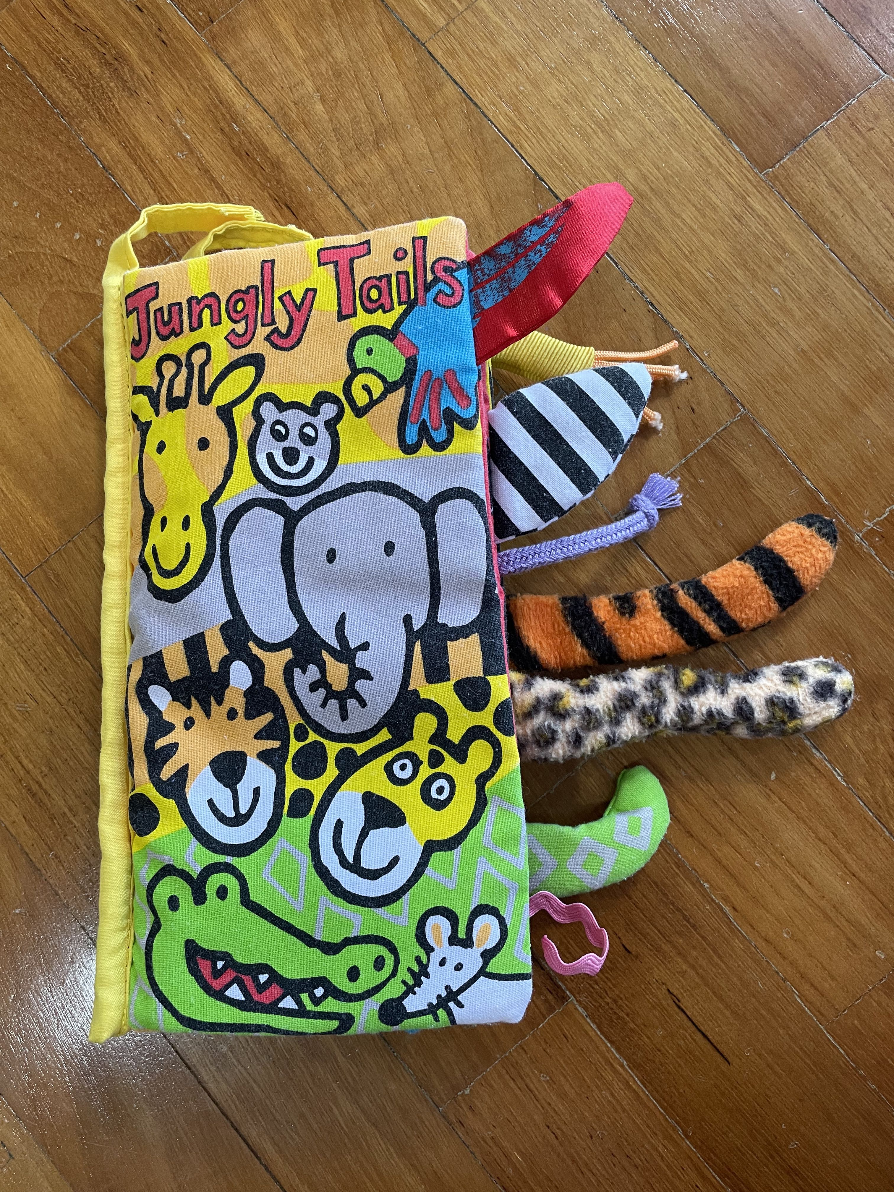 Jellycat Jungly Tails Book Babies Kids Infant Playtime on