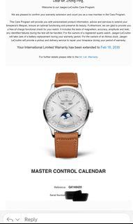 JLC Master Control Calendar Q4148420 full set