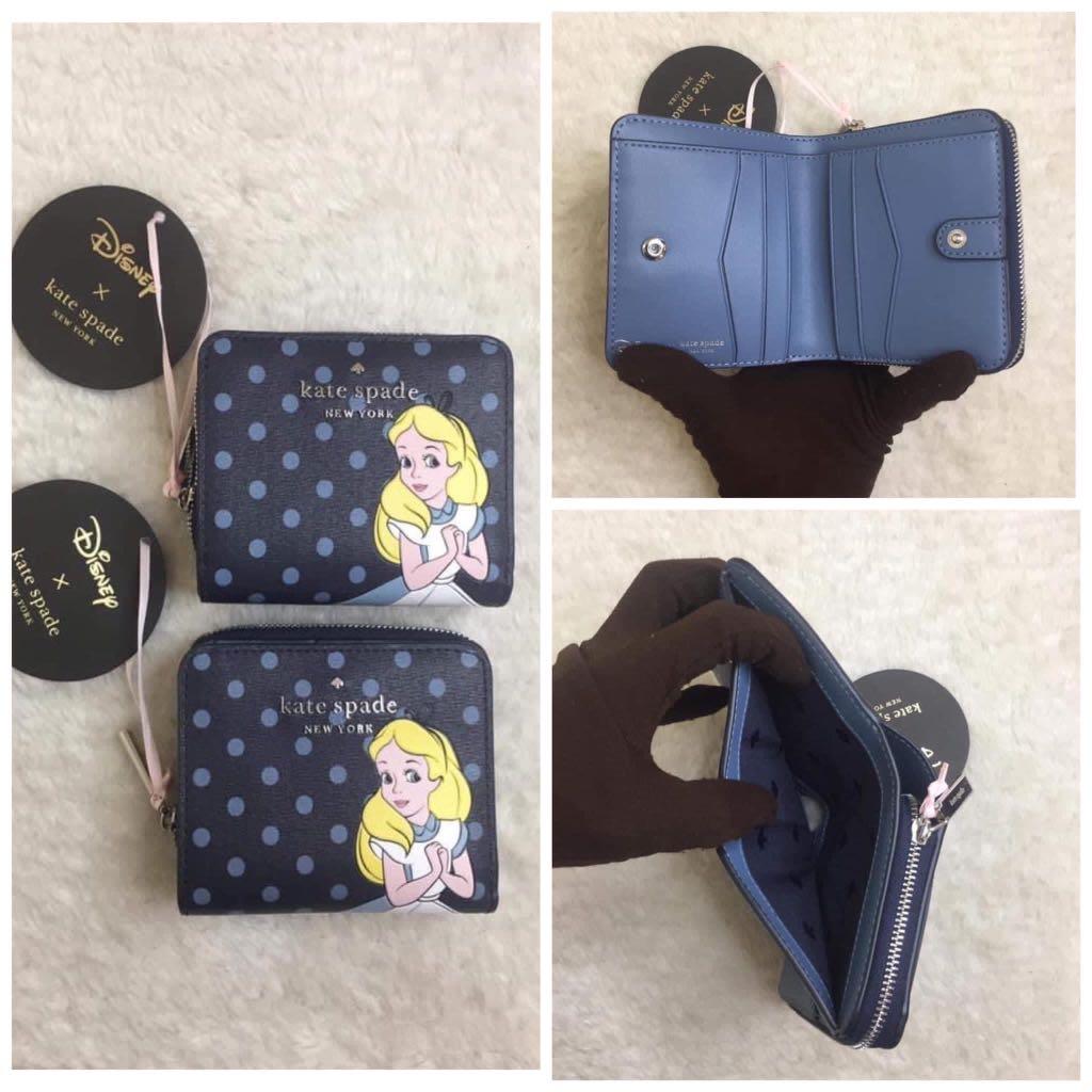 Kate Spade Alice in Wonderland Small Bifold Wallet, Women's Fashion, Bags &  Wallets, Wallets & Card holders on Carousell
