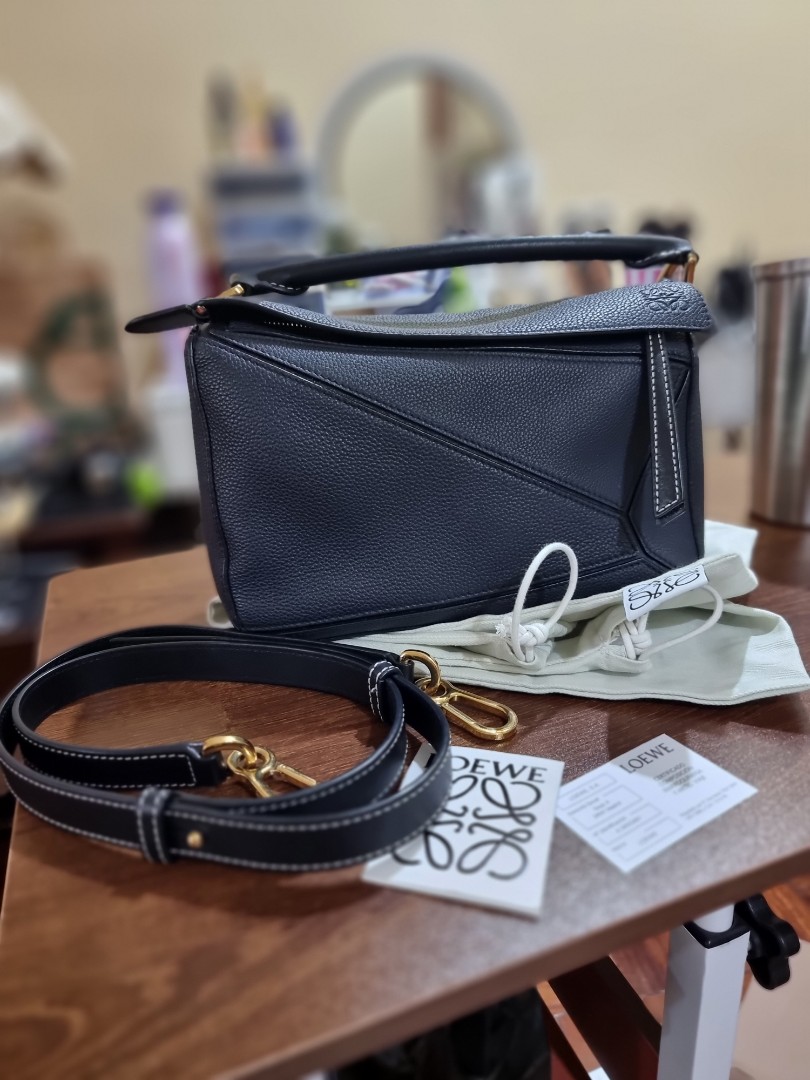 Loewe Puzzle Small Midnight Blue Black