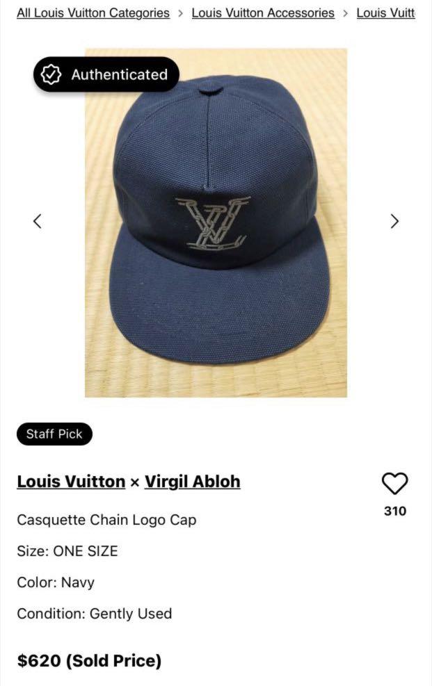 LOUIS VUITTON Virgil Abloh LV chain Hat