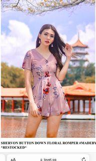 Lovet Shervonne button down romper
