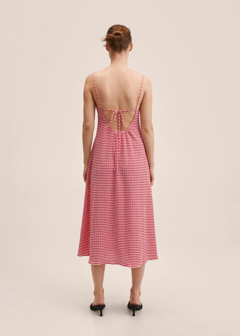 mango vichy dress