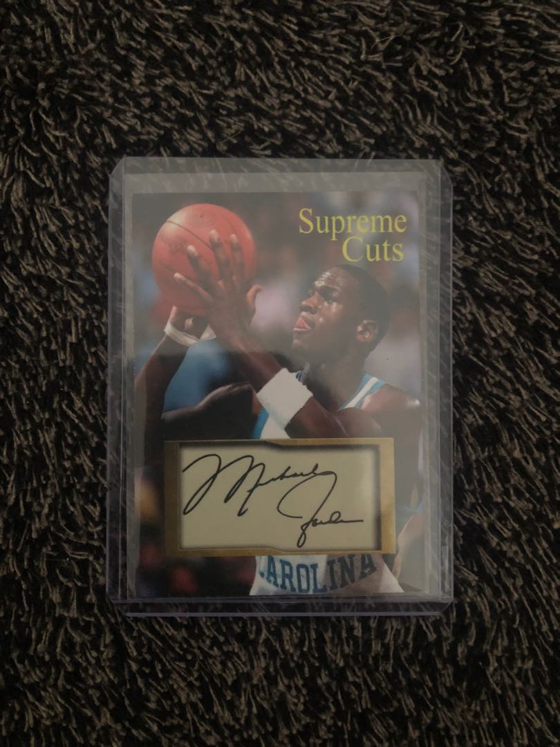 Michael Jordan Supreme Cuts Facsimile Autograph North Carolina 