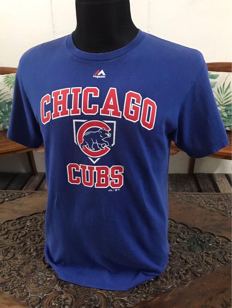 Vintage 80s Chicago Cubs Jersey Shirt Mens L MLB Baseball 50/50 Russell  Athletic