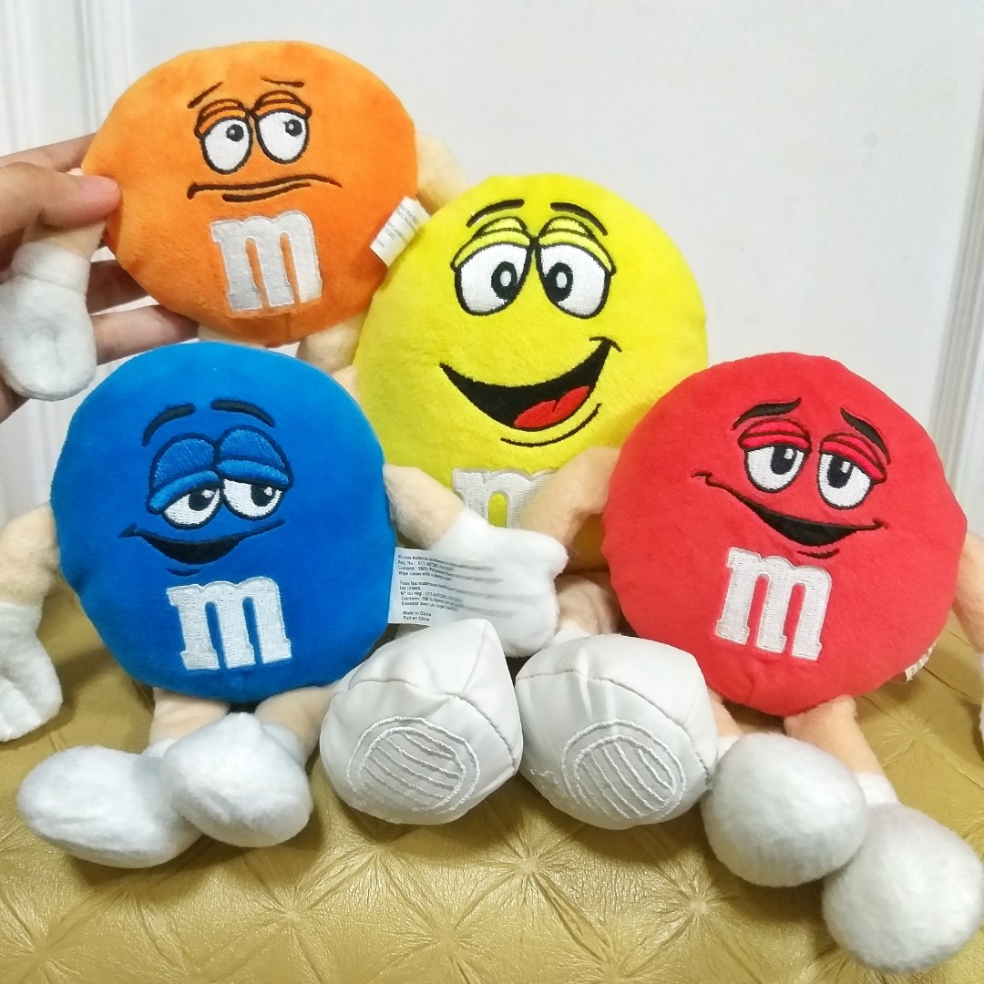 M&M Blue Character Stuffed Doll 4 Mini Plush Soft Stuffed Animal New