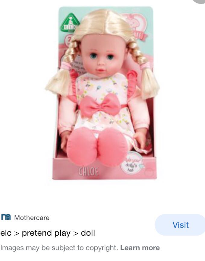 Mothercare dolls clearance