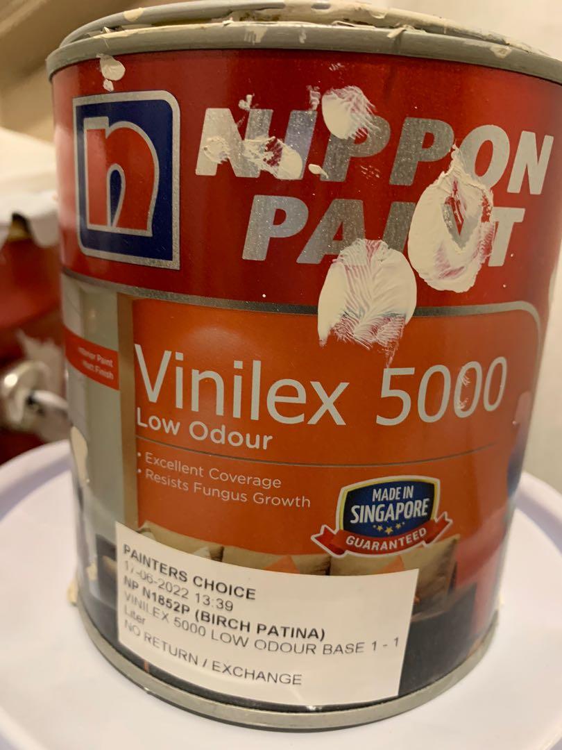 (Sail White & Birch Patina) Nippon Paint, Emulsion, Furniture & Home Living, Home Improvement