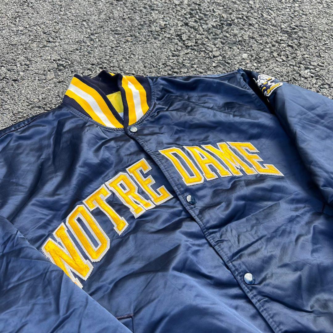 Notre dame satin starter jacket top