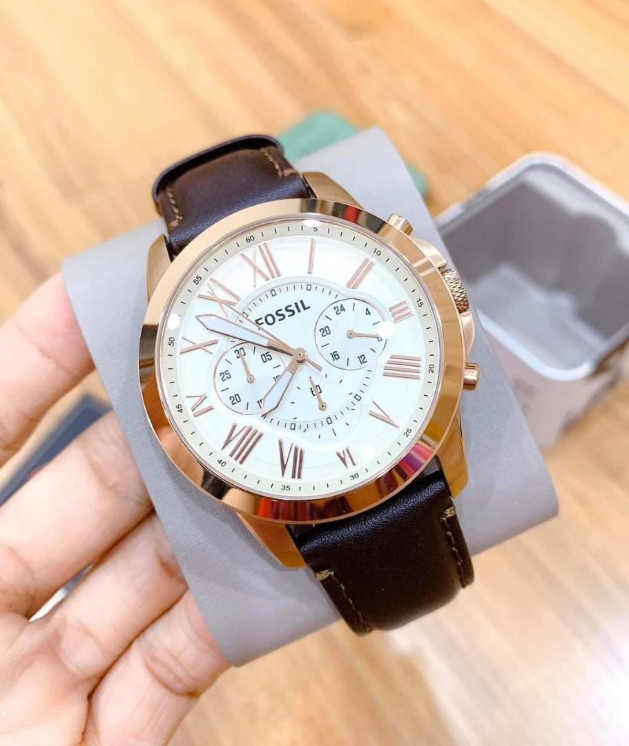Original Fossil Brown Leather watch Men s Fashion Watches Accessories Watches on Carousell