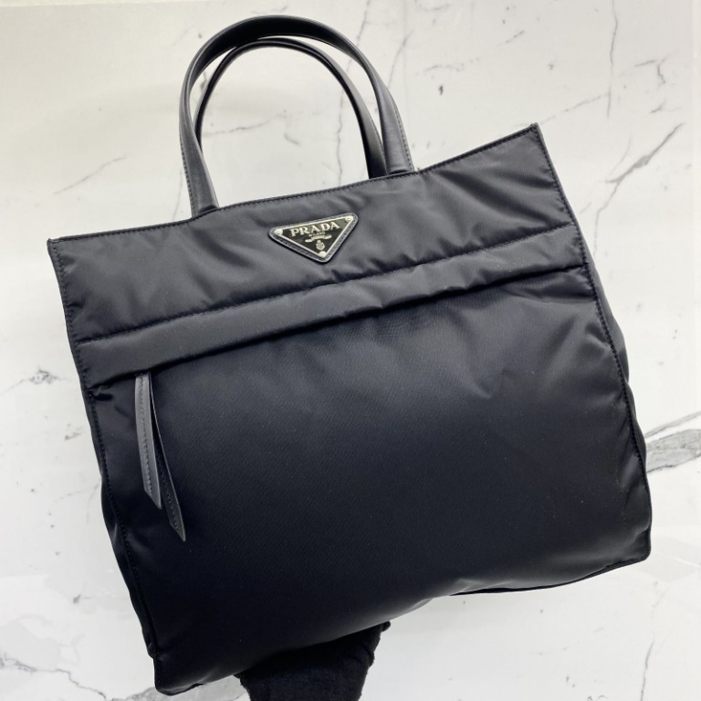 Black Re-nylon Tote Bag