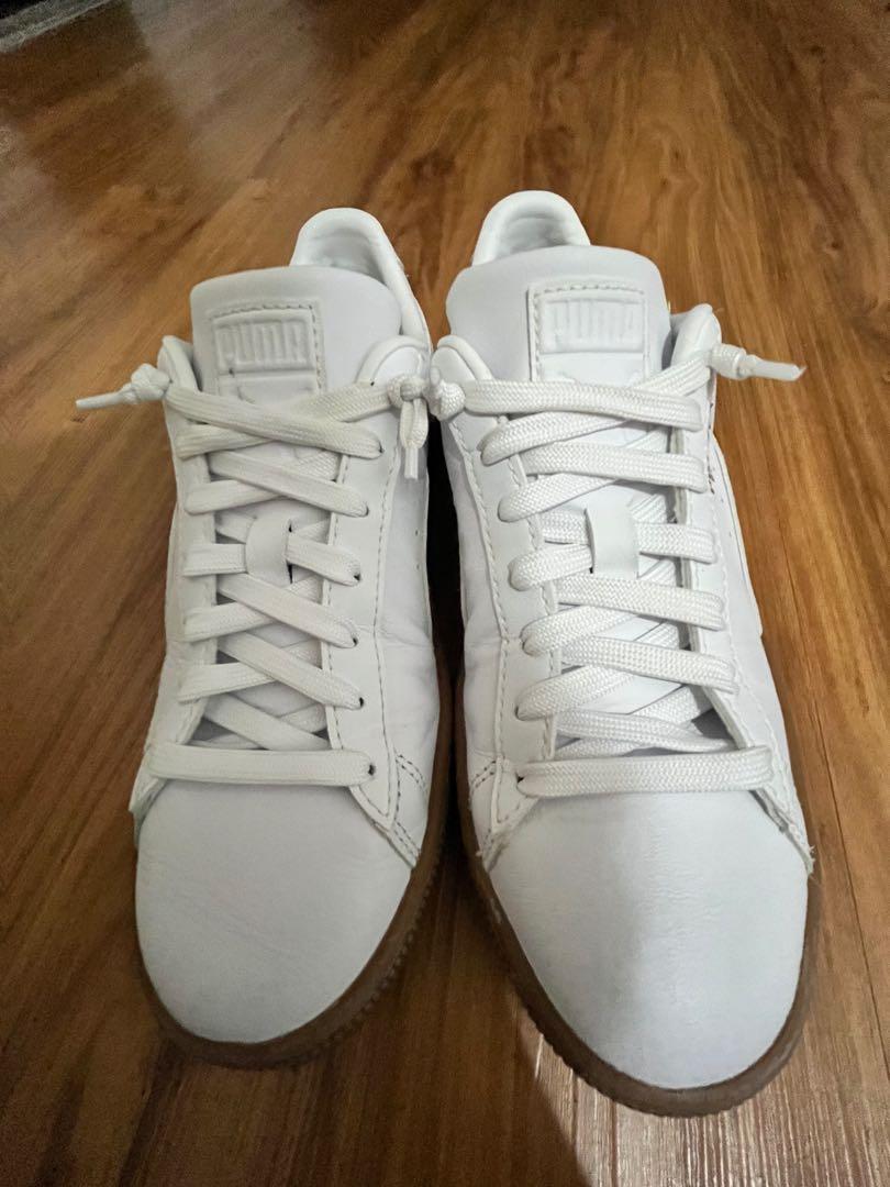 Puma leather on sale sports shoes